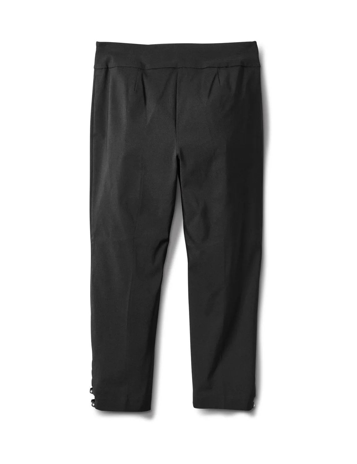 Solid Superstretch Capri Pant with Side Tab Rivets