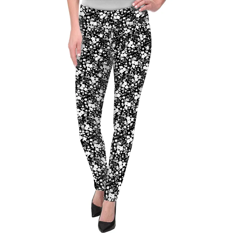 Women's Leggings Skinny Trousers With Print