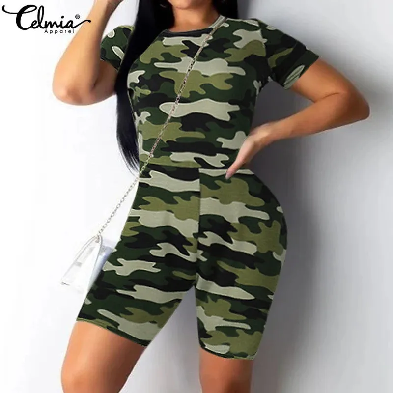 Women's Rompers Short Sleeve Bodycon Jumpsuits S3180384