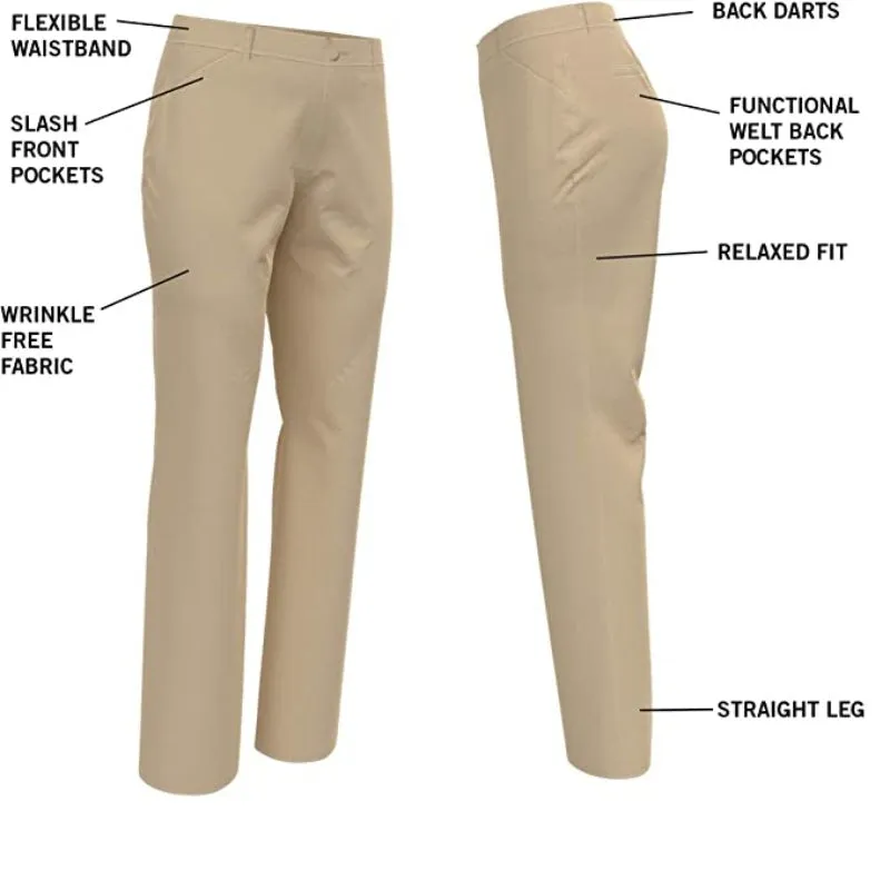 Women's Wrinkle Free Fit Straight Leg Pant